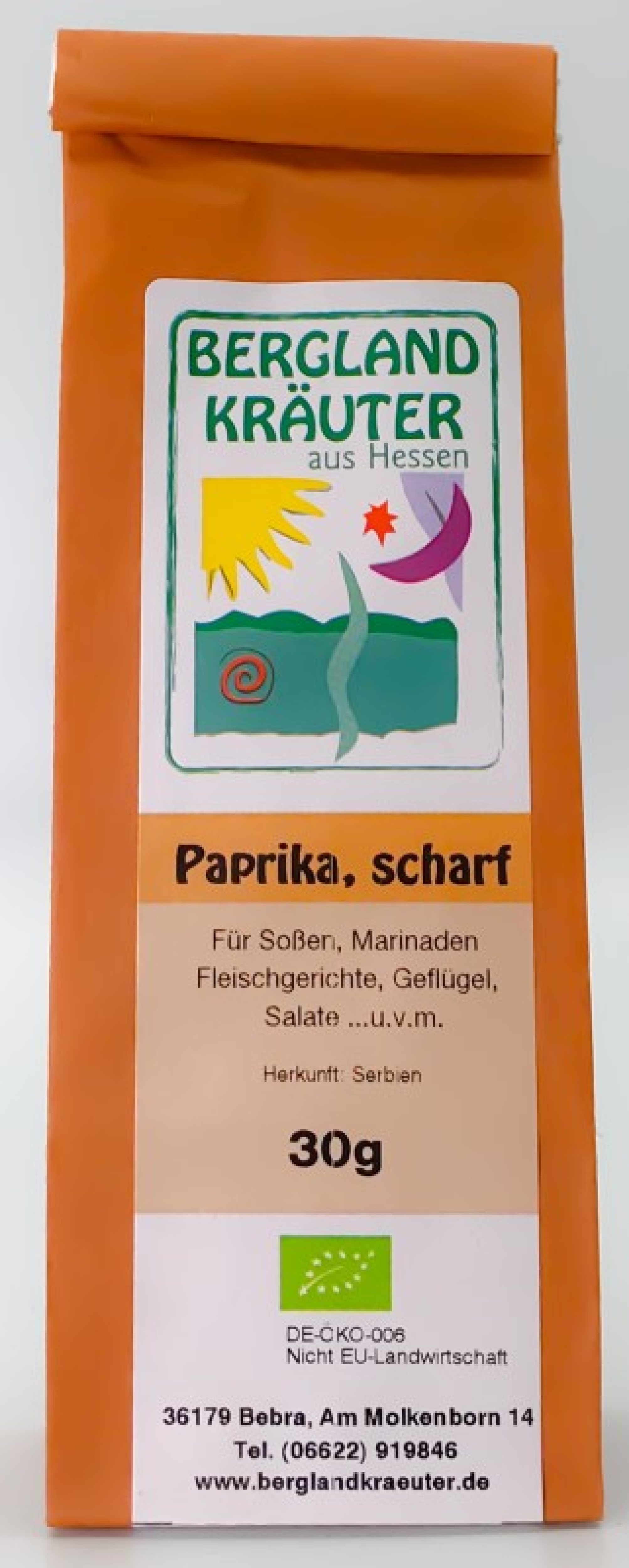 Paprika, scharf, 30g