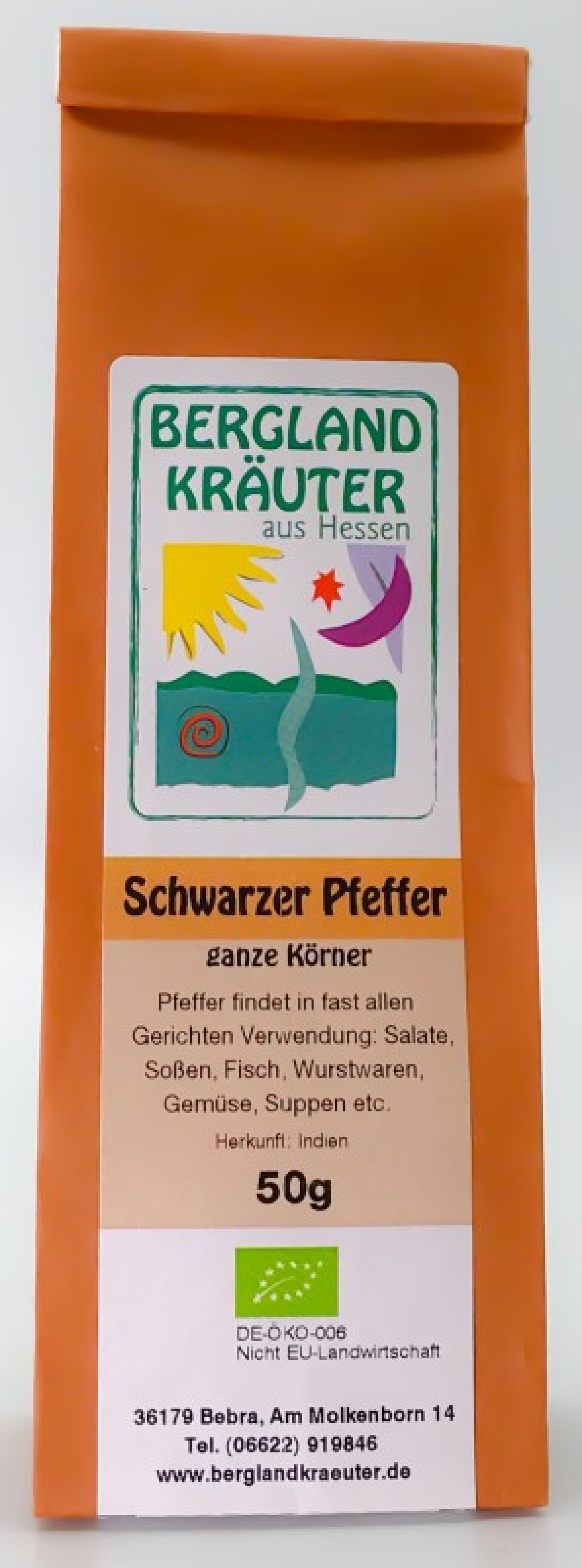 Pfefferkörner schwarz., 50g