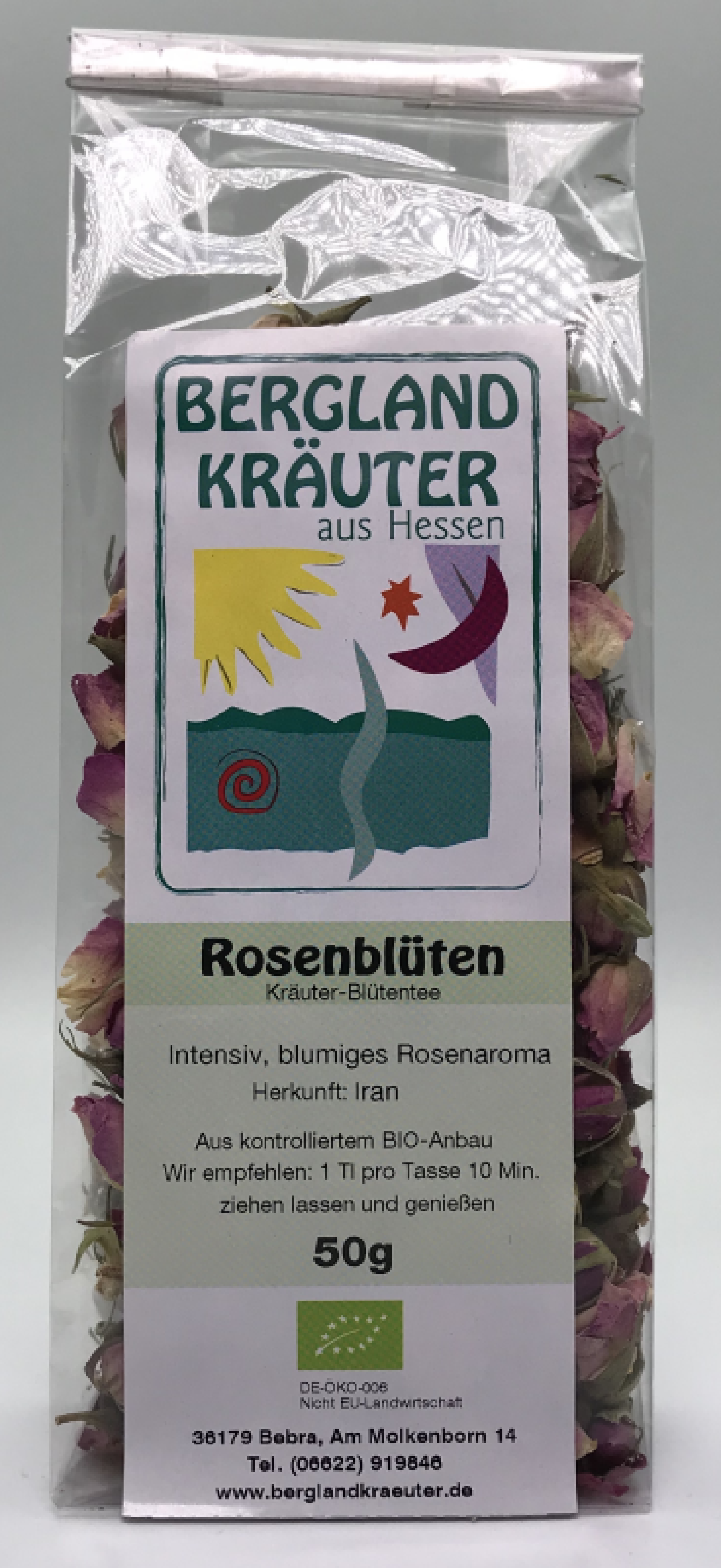 Berglandkräuter aus Hessen - Rosenblüten, 50g