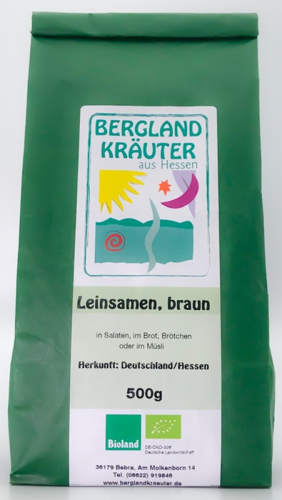 Leinsamen, braun, 500g